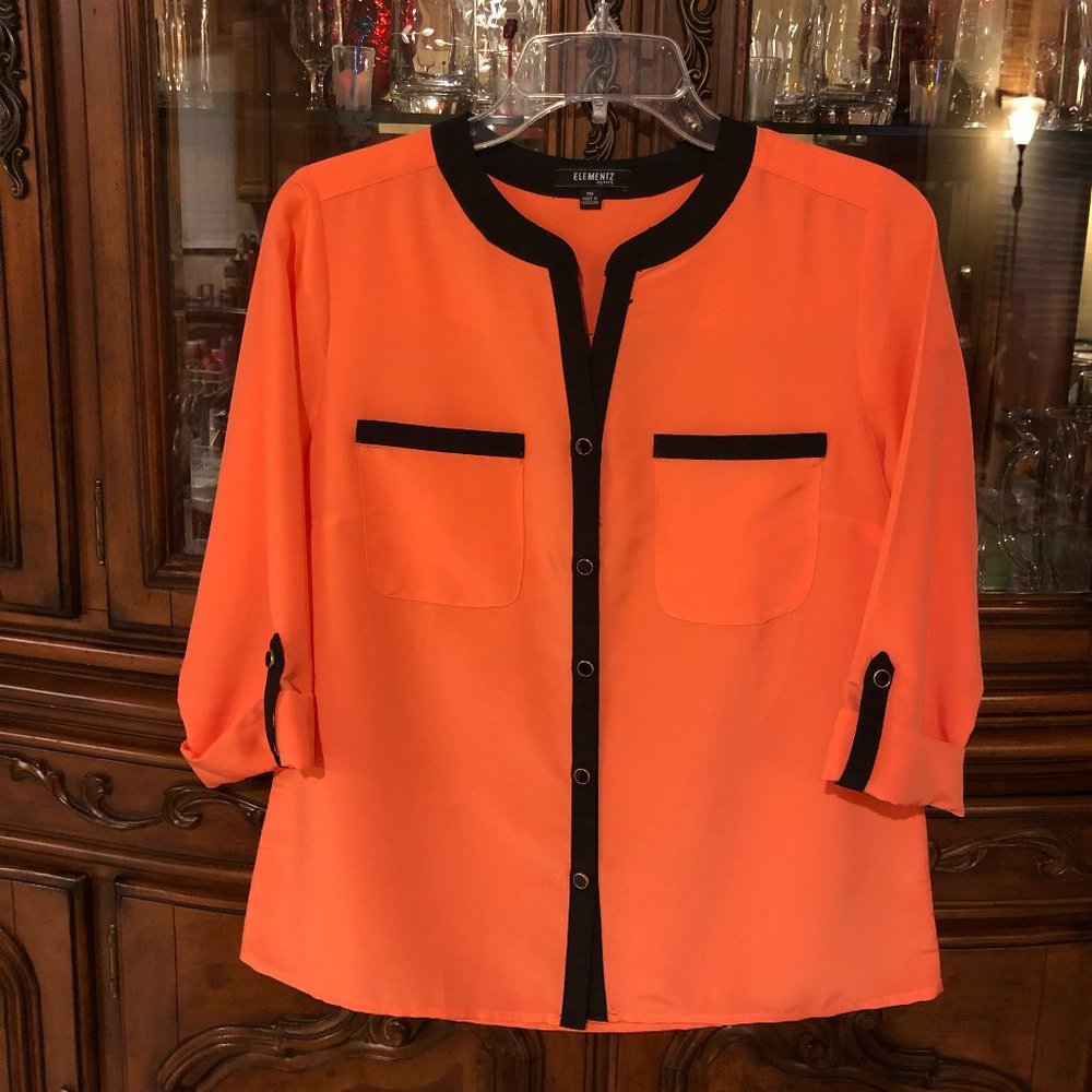 Elementz Womens Long-3/4 Sleeve Blo…